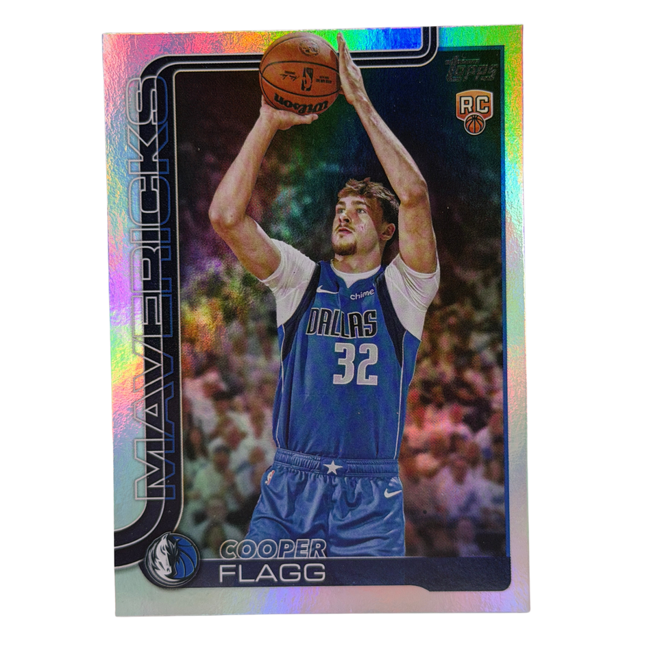 2025-26 Topps Flagship Basketball Cooper Flagg #201 Rainbow Foil SP Refractor RC