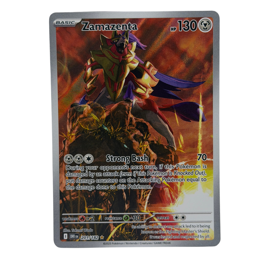 Pokemon TCG: Zamazenta 201/182 Illustration Rare Destined Rivals NM