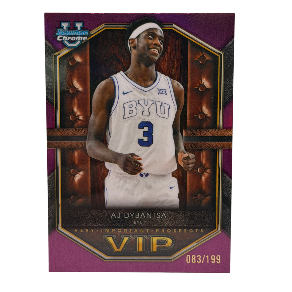 2025-26 Bowman Chrome Basketball AJ Dybantsa VIP Purple /199