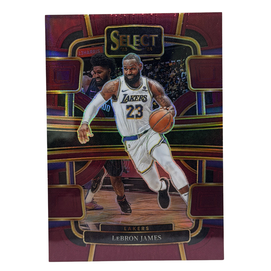 2023-24 Panini Select LeBron James Concourse Maroon Prizm /175 Lakes #66