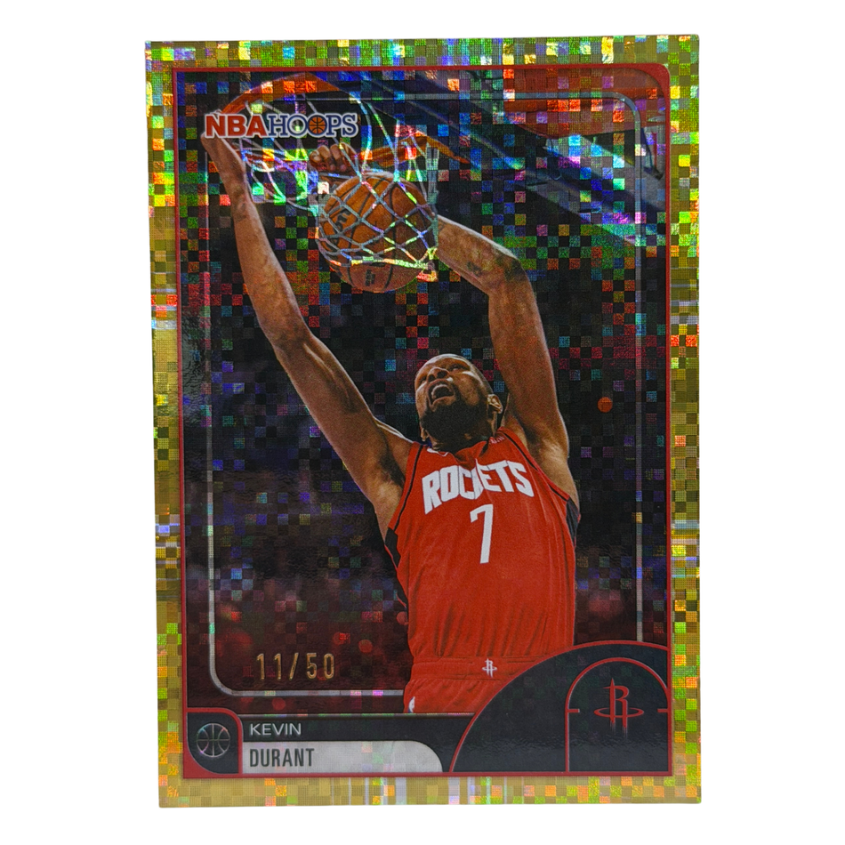 2025-26 Topps NBA Hoops Kevin Durant #221 Gold Light Burst /50