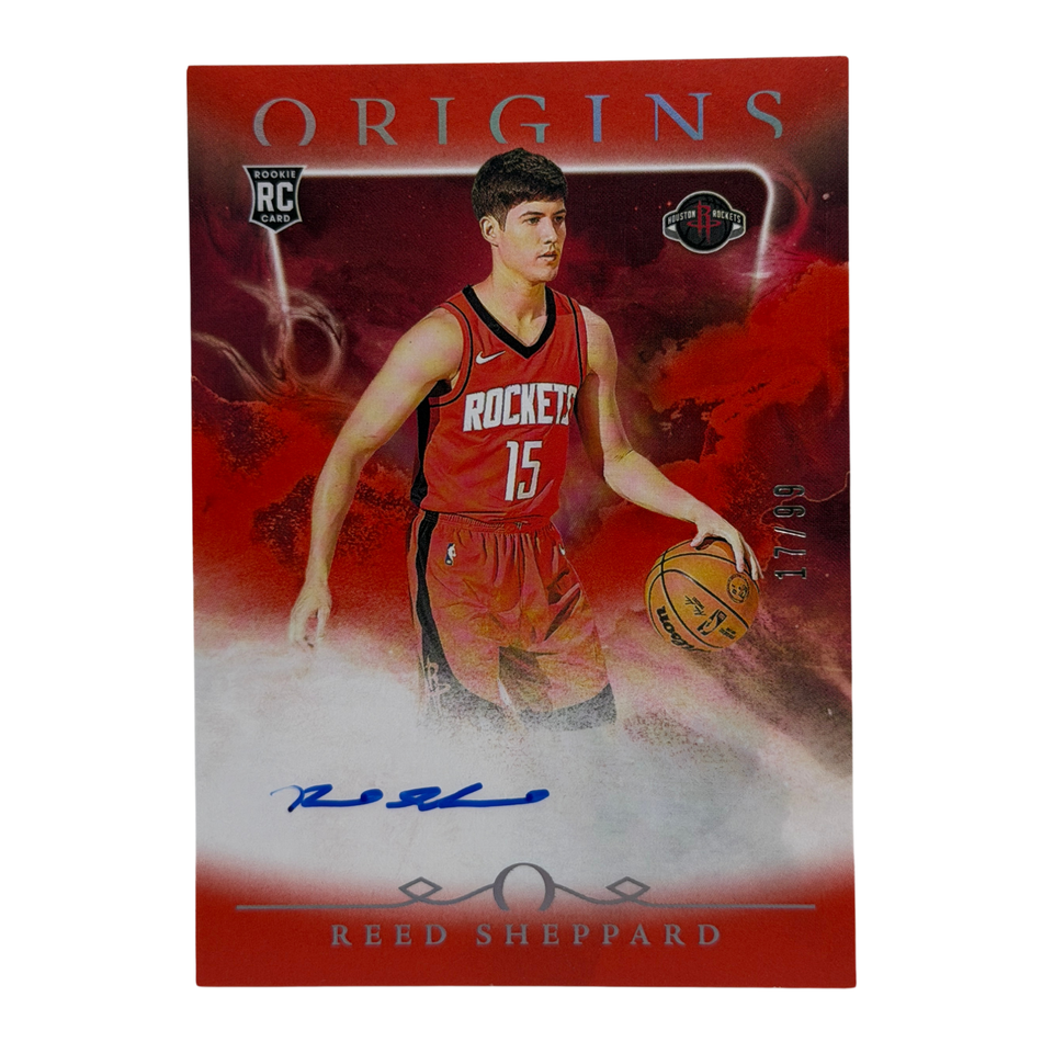 2024-25 Panini Origins #RA-RSR REED SHEPPARD ON-CARD AUTO /99 RC