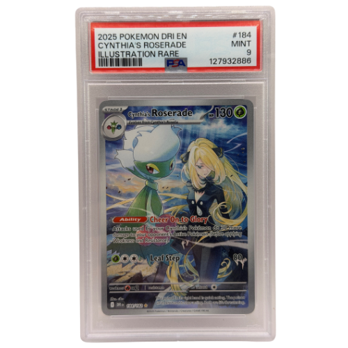 Pokemon TCG: Cynthia's Roserade Illusration Rare #184 PSA MINT 9