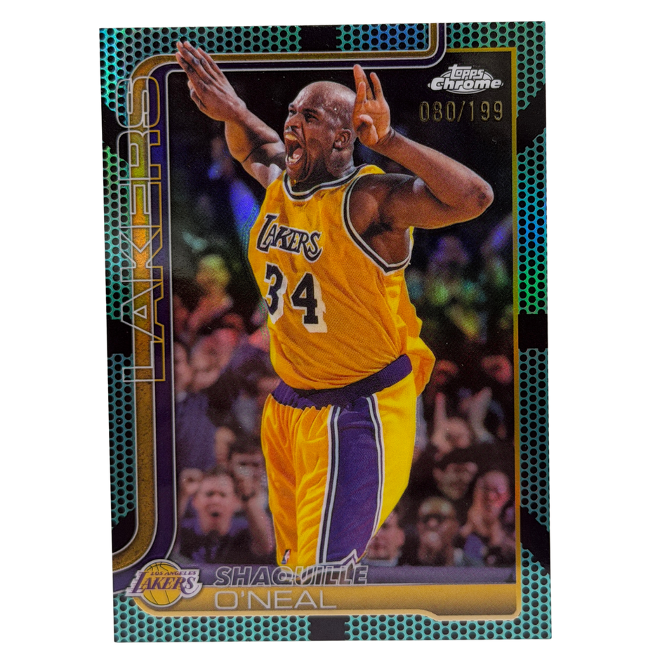 2026 Topps Chrome Update Basketball Shaquille O’Neal Green Refractor /199