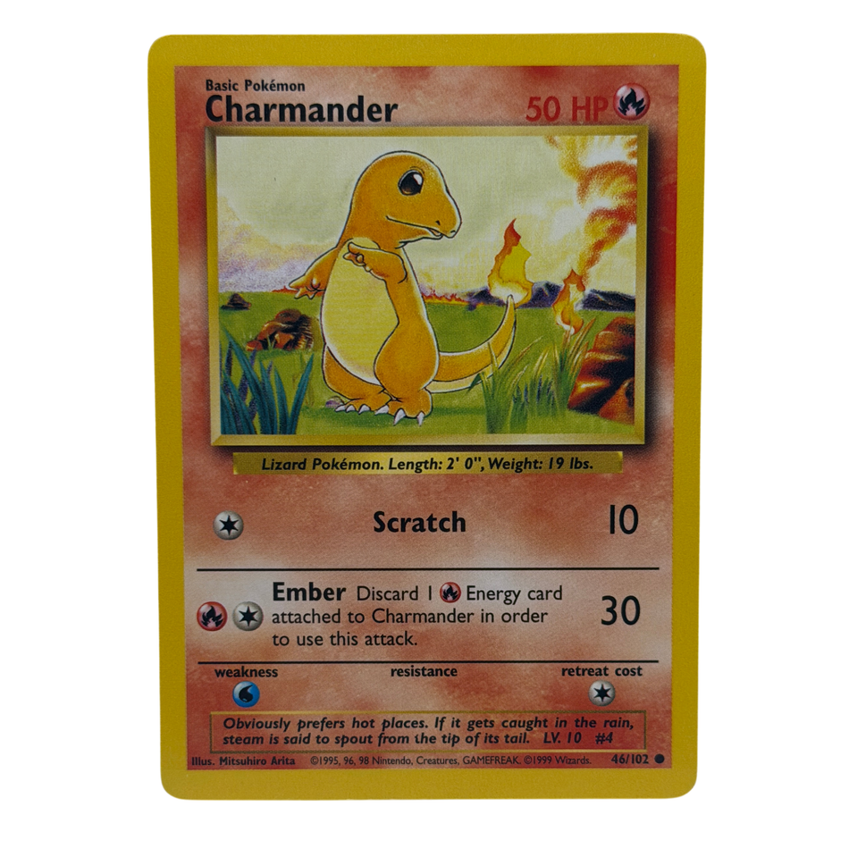Pokemon TCG: Charmander Base Set 46/102 Unlimited LP/NM