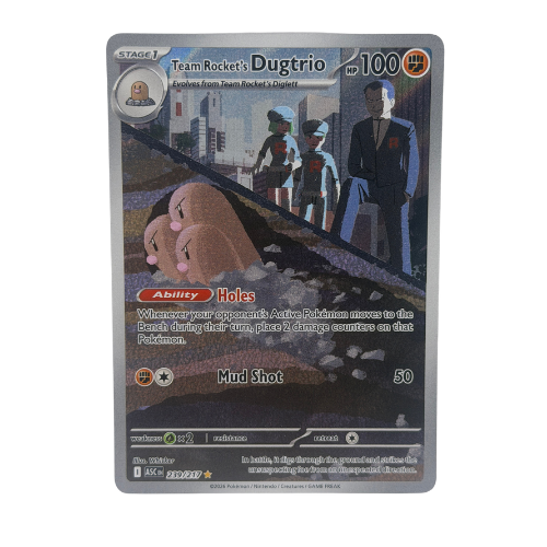 Pokemon TCG: Team Rockets Dugtrio 239/217 Ascended Heros IR NM