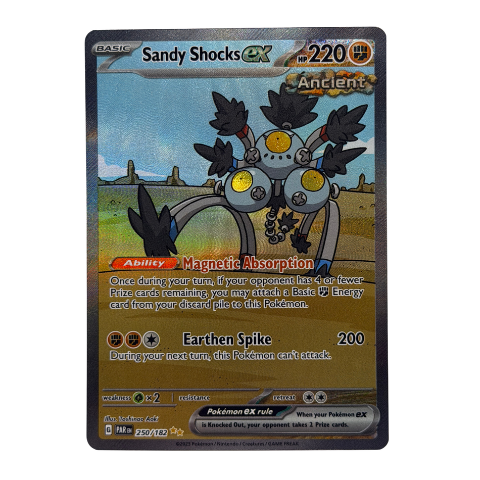 Pokemon TCG: Sandy Shocks ex 250/182 Holo SV04: Paradox Rift NM