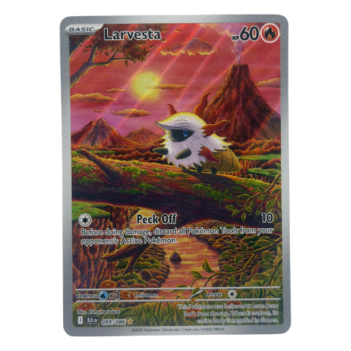 Pokémon TCG: Larvesta 099/086 Illustration Rare NM