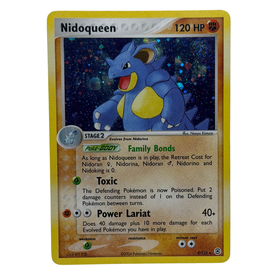 Pokémon TCG: Nidoqueen 9/112 Holofoil Firered & Leafgreen 2004 LP
