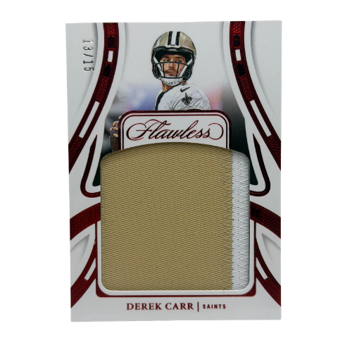 2024 Panini Flawless Derek Carr Patch Ruby /15 #P-DCR
