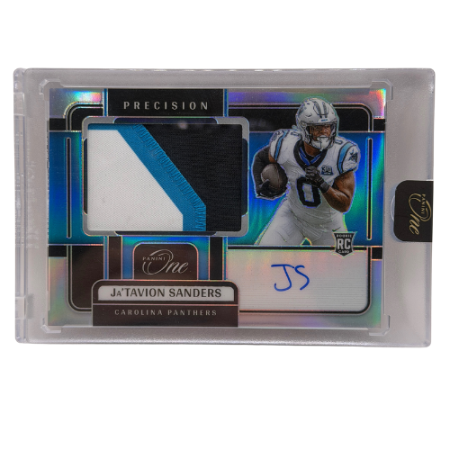 2024 Panini One Ja’Tavion Sanders #325 RPA 3-Color Patch /99