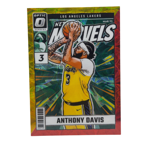 2024-25 Donruss Optic Anthony Davis Net Marvels Gold/Red #/99