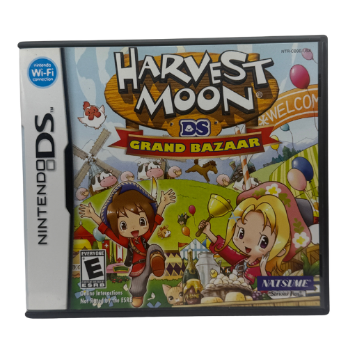 Nintendo DS: Harvest Moon: Grand Bazaar w Box & Manual