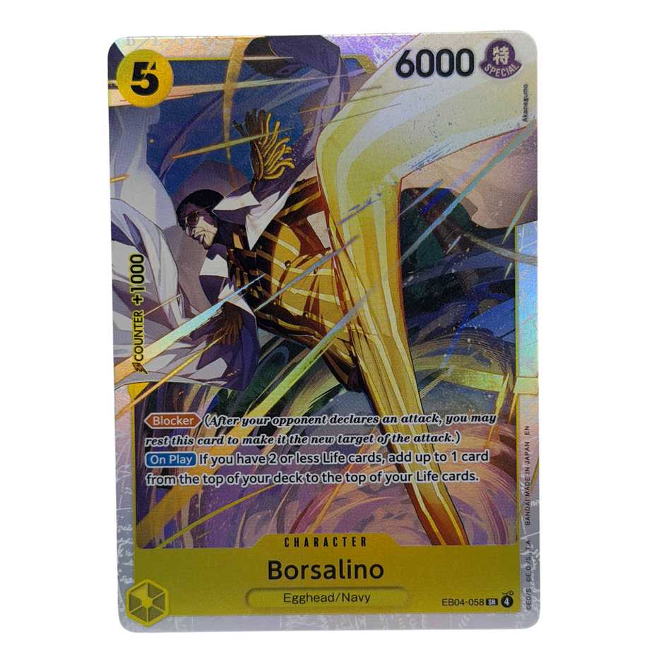 Bandai: One Piece Borsalino EB04-058 SR Alt Art Foil NM
