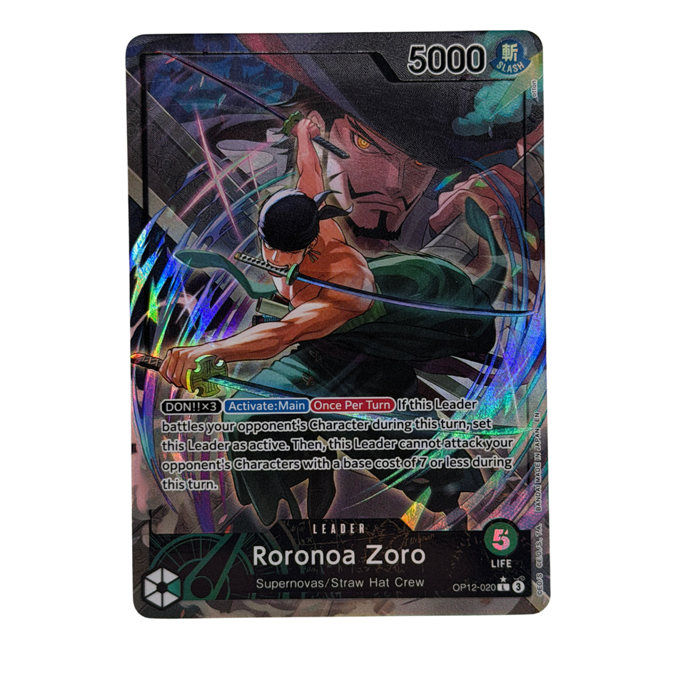 Bandai: One Piece Roronoa Zoro Alternate Art OP12-020 Legacy of the Master Foil NM