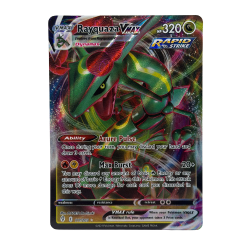 Pokemon TCG: Rayquaza VMAX 111/203 SWSH07 Evolving Skies NM