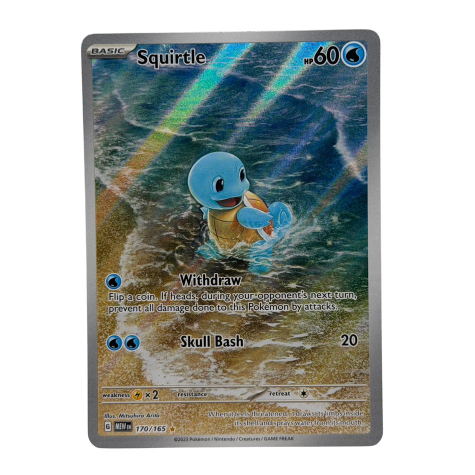 Pokemon TCG: Squirtle Sv: Scarlet & Violet 151 170/165 IR Full Art Holo EN NM