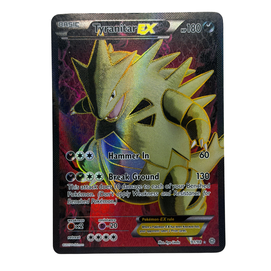 Pokemon TCG: Tyranitar EX 91/98 XY: Ancient Origins Full Art Holo Rare MP