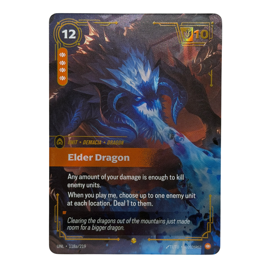 Riftbound TCG: Unleashed Elder Dragon (Alternate Art) 118a/219 NM
