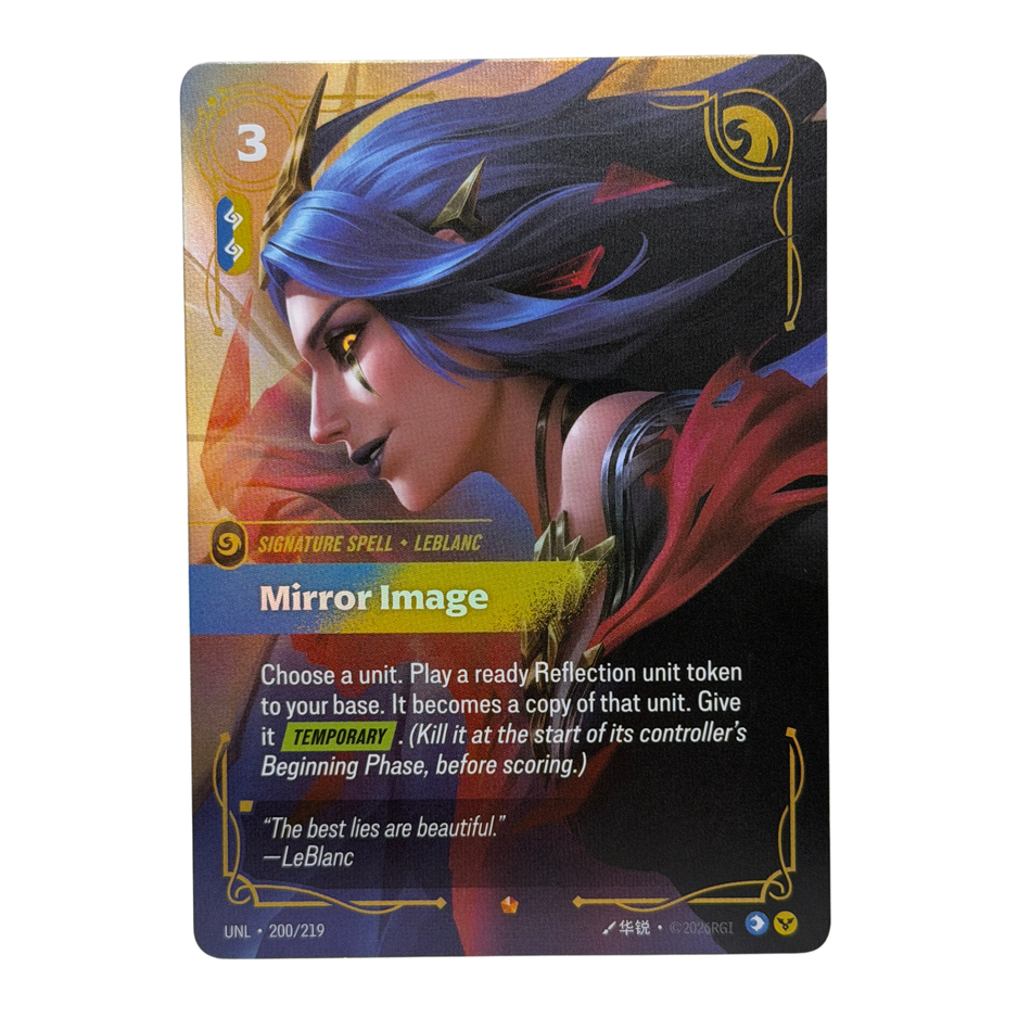 Riftbound TCG: League of Legends Mirror Image LeBlanc UNL 200/219 Foil NM