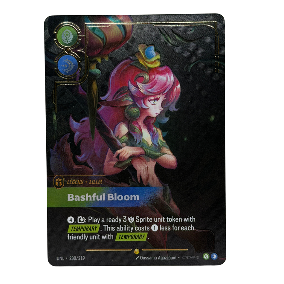 Riftbound TCG: Lillia Bashful Bloom Overnumbered UNL 230/219 English NM