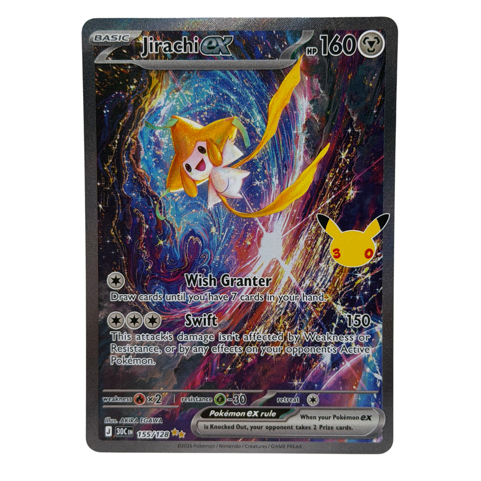 Pokémon TCG: Jirachi Ex 155/128 SIR 30th Anniversary