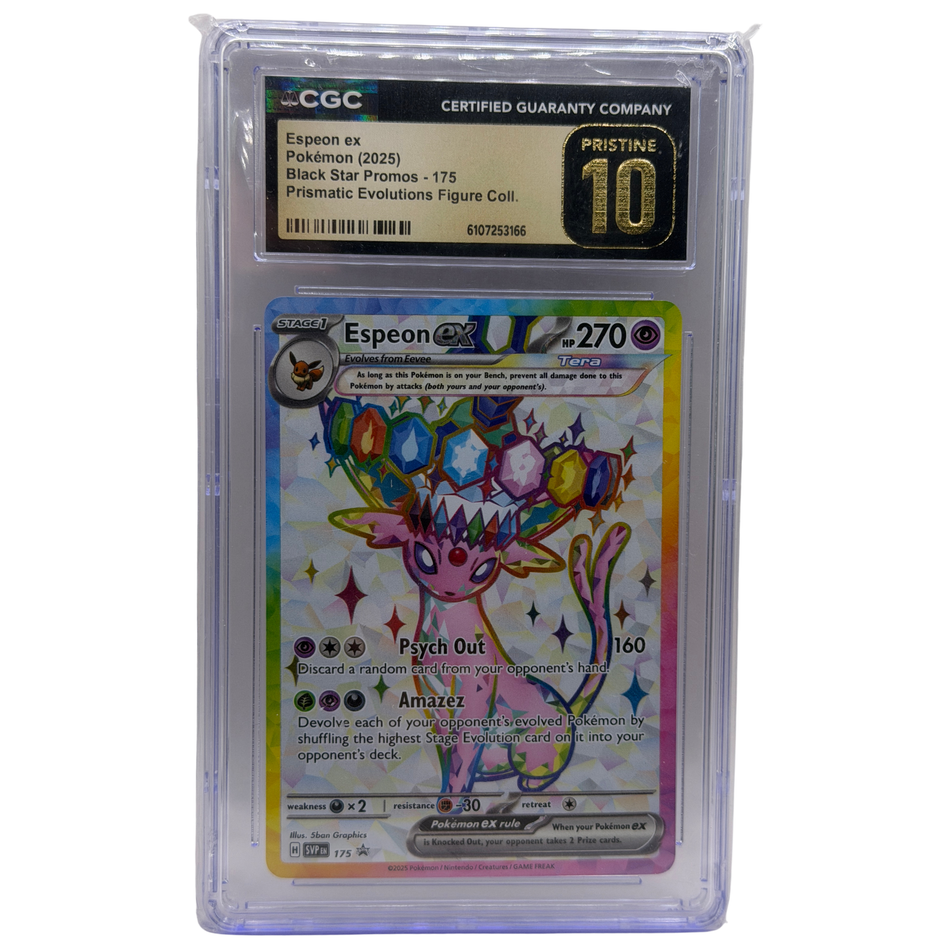 Pokemon TCG: CGC Pristine 10 Espeon ex #175 Black Star Promo Holo