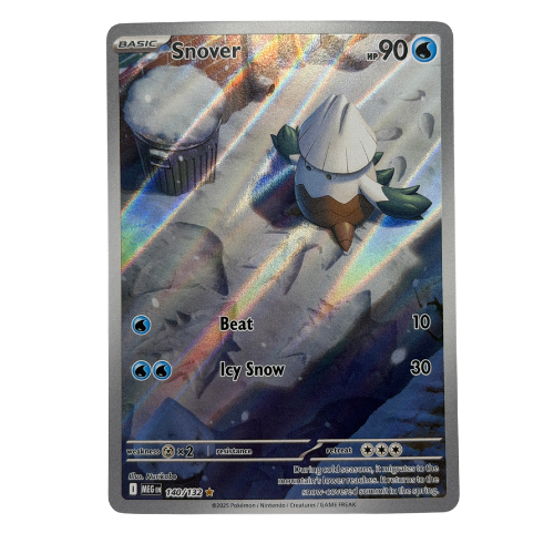 Pokemon TCG: Snover Illustration Rare ME01: Mega Evolution 140/132 NM