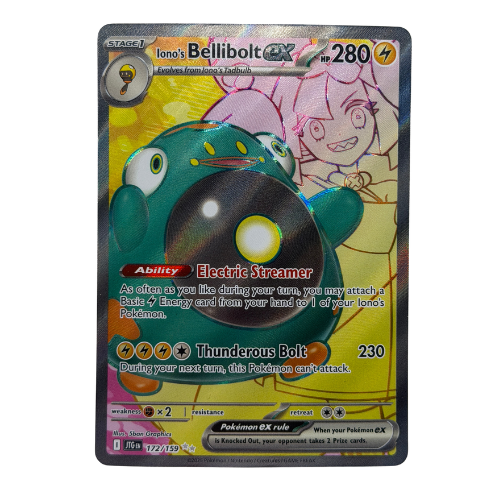 Pokemon TCG: Iono's Bellibolt ex Ultra Rare Journey Together 172/159 NM