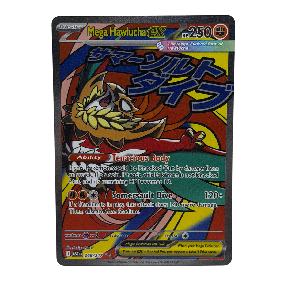 Pokemon TCG: Ascended Heroes Mega Hawlucha EX MAR Holo 268/217 NM