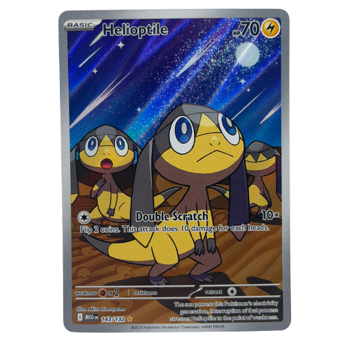 Pokemon TCG: Helioptile ME01: Mega Evolution 143/132 Illustration Rare NM