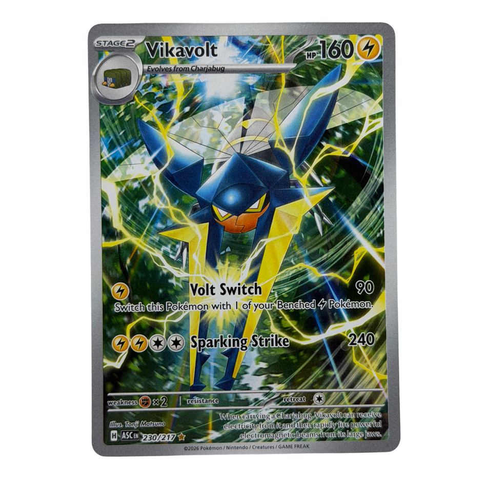 Pokemon TCG: Vikavolt Illustration Rare ME: Ascended Heroes 230/217 NM