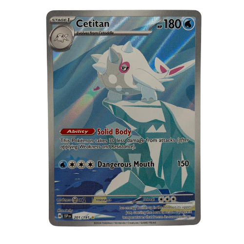 Pokemon TCG: Cetitan 201/191 Holo Illustration Rare Surging Sparks NM
