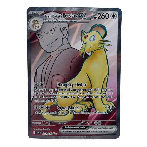 Pokemon TCG: Team Rocket's Persian ex 219/182 Full Art NM