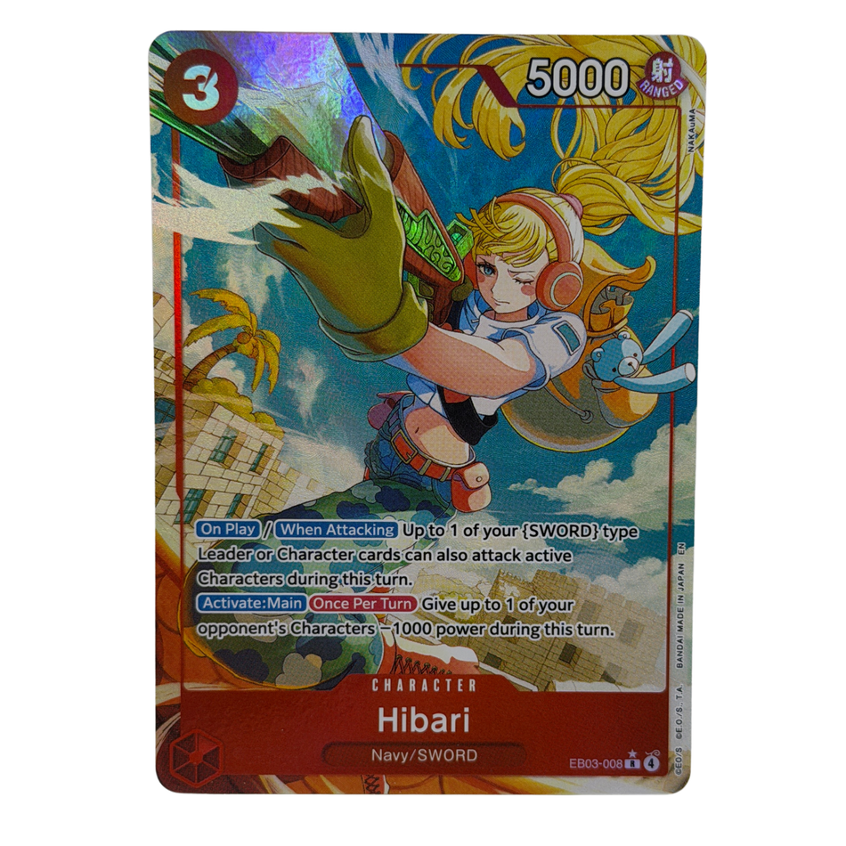 Bandai: One Piece Hibari (Alt Art) EB03-008 R Heroines Edition NM