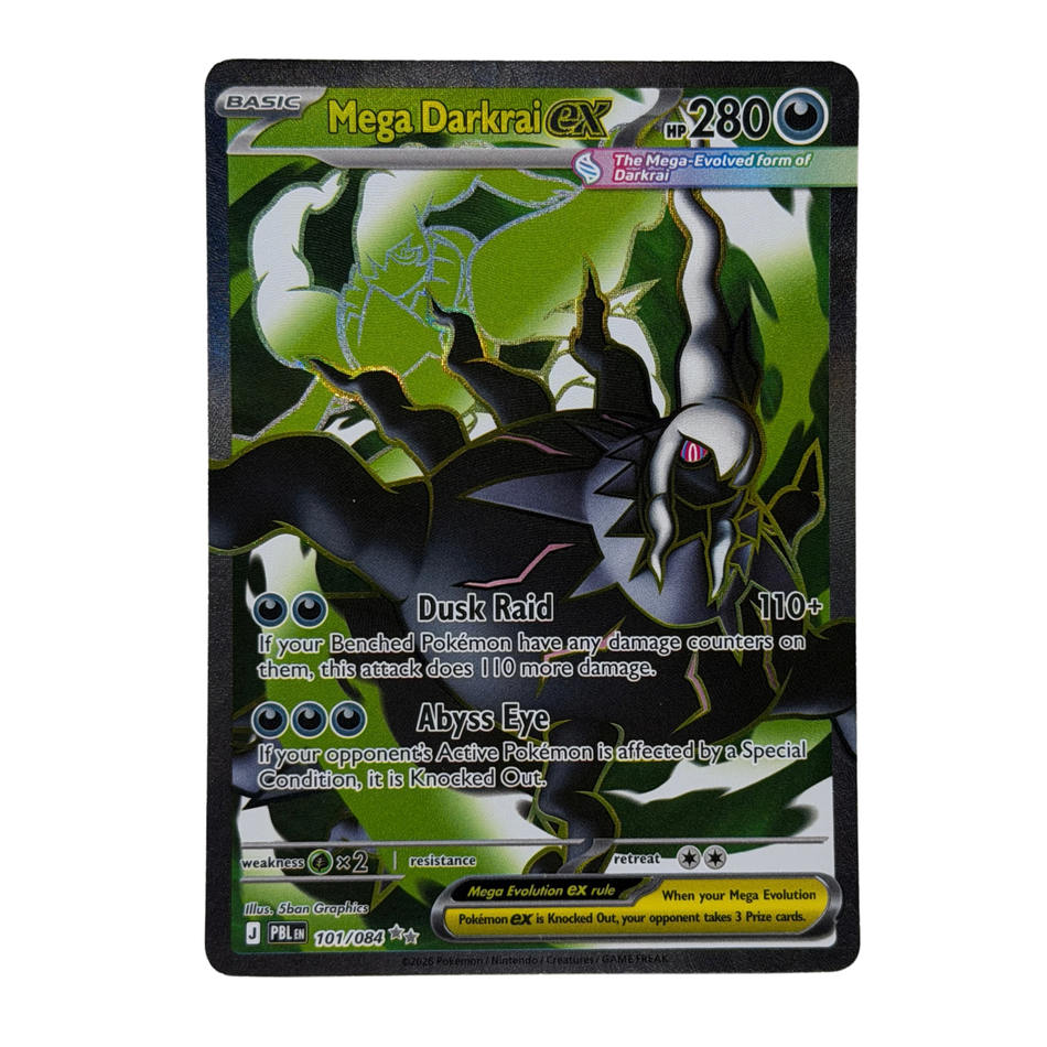 Pokemon TCG: Mega Darkrai ex Holo Ultra Rare ME05: Pitch Black 101/084 NM