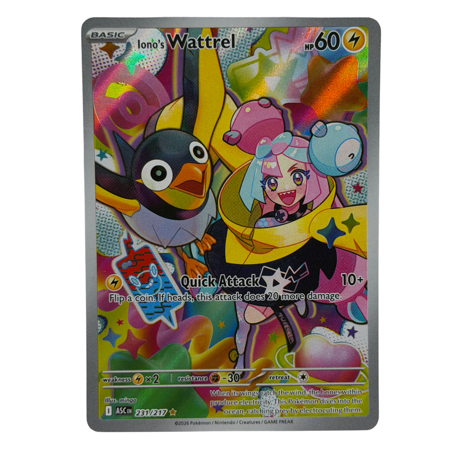 Pokemon TCG: Ionos Wattrel 231/217 Me Ascended Heroes Holo IR NM