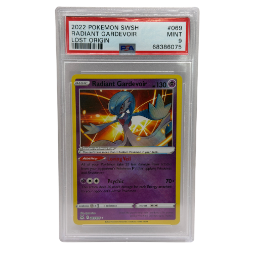 Pokemon TCG: Radiant Gardevoir 069/196 Lost Origin Holo Rare PSA 9