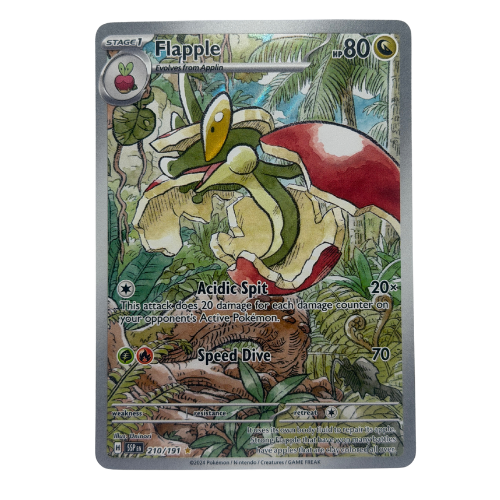 Pokemon TCG: Flapple 210/191 Illustration Rare Surging Sparks SV08 NM