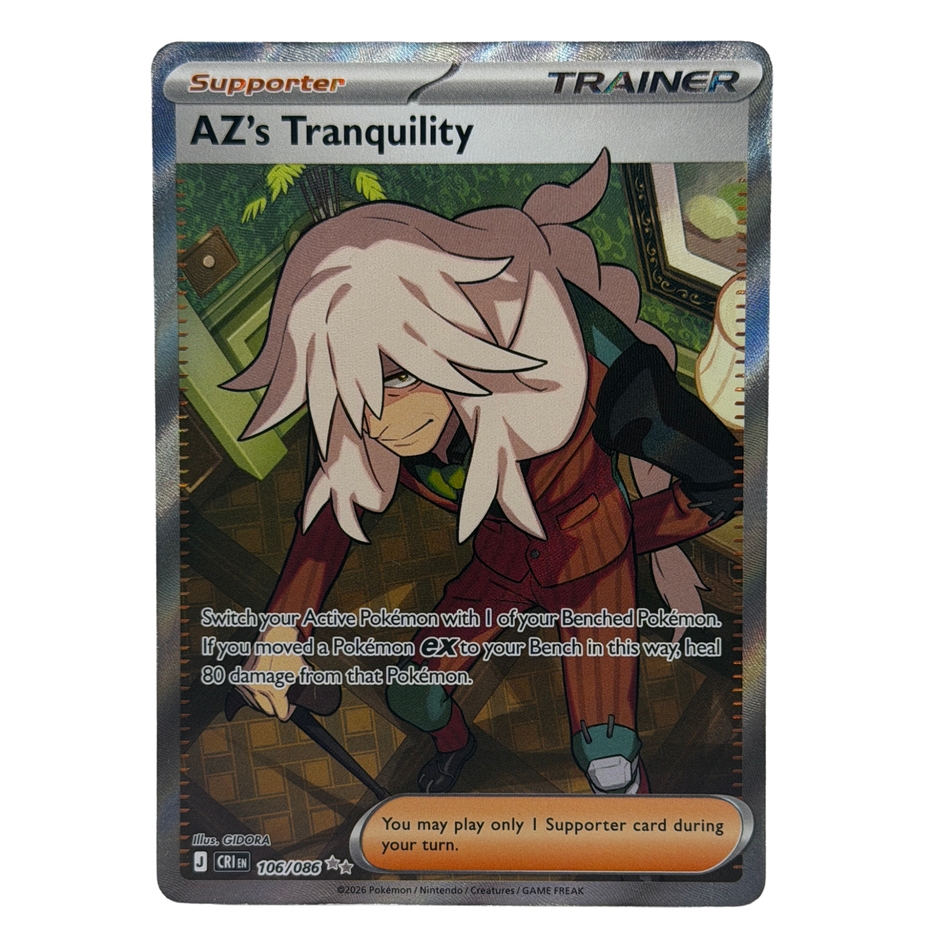 Pokemon TCG: AZ's Tranquility CRI 106/086 Holo Foil NM