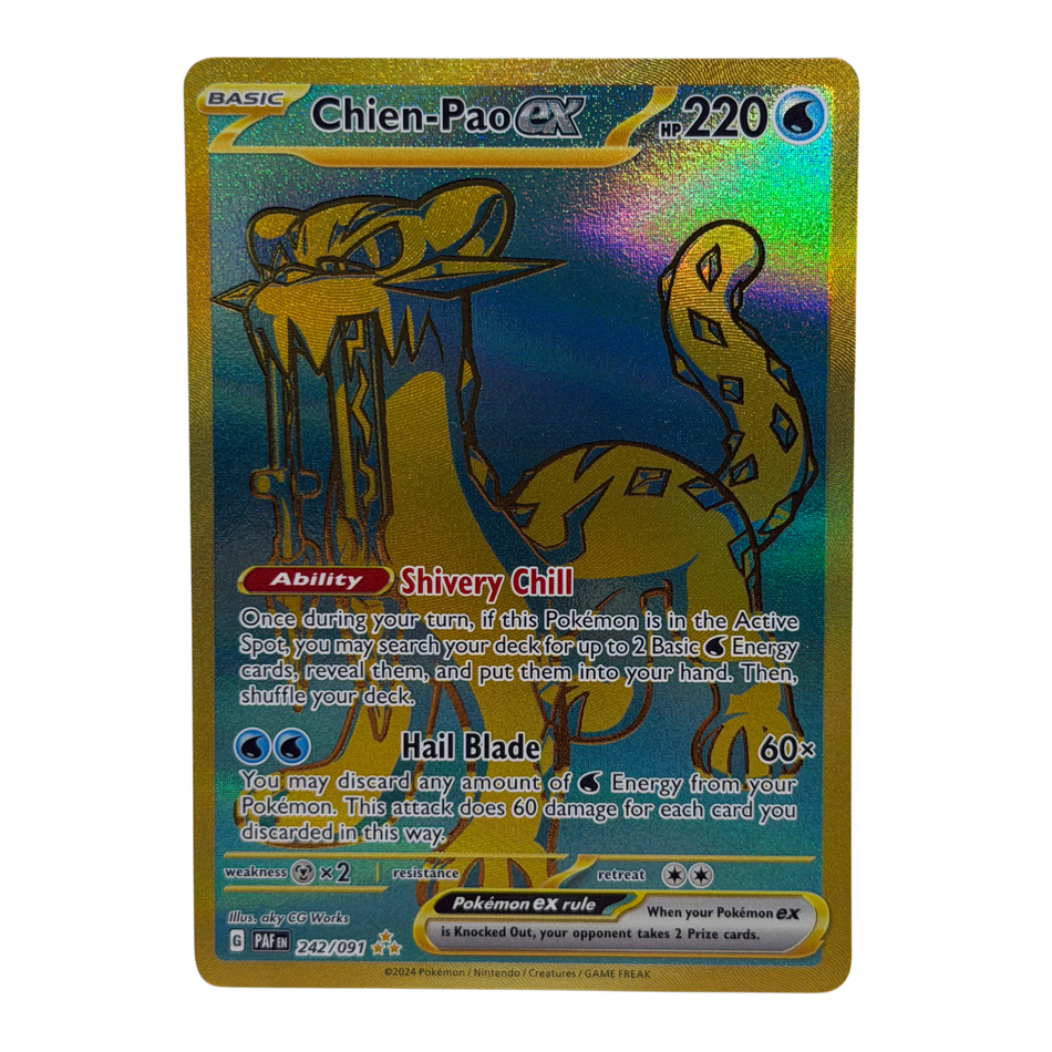 Pokemon TCG: Chien-Pao ex 242/091 SV: Paldean Fates NM