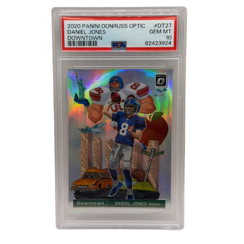 2020 Panini Donruss Optic Downtown Daniel Jones #DT27 PSA 10