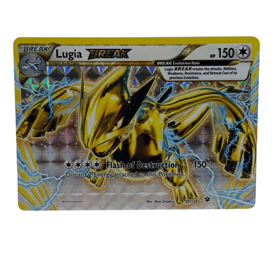 Pokemon TCG: Lugia BREAK 2016 79/124 Rare BREAK Full Art XY Fates Collide NM