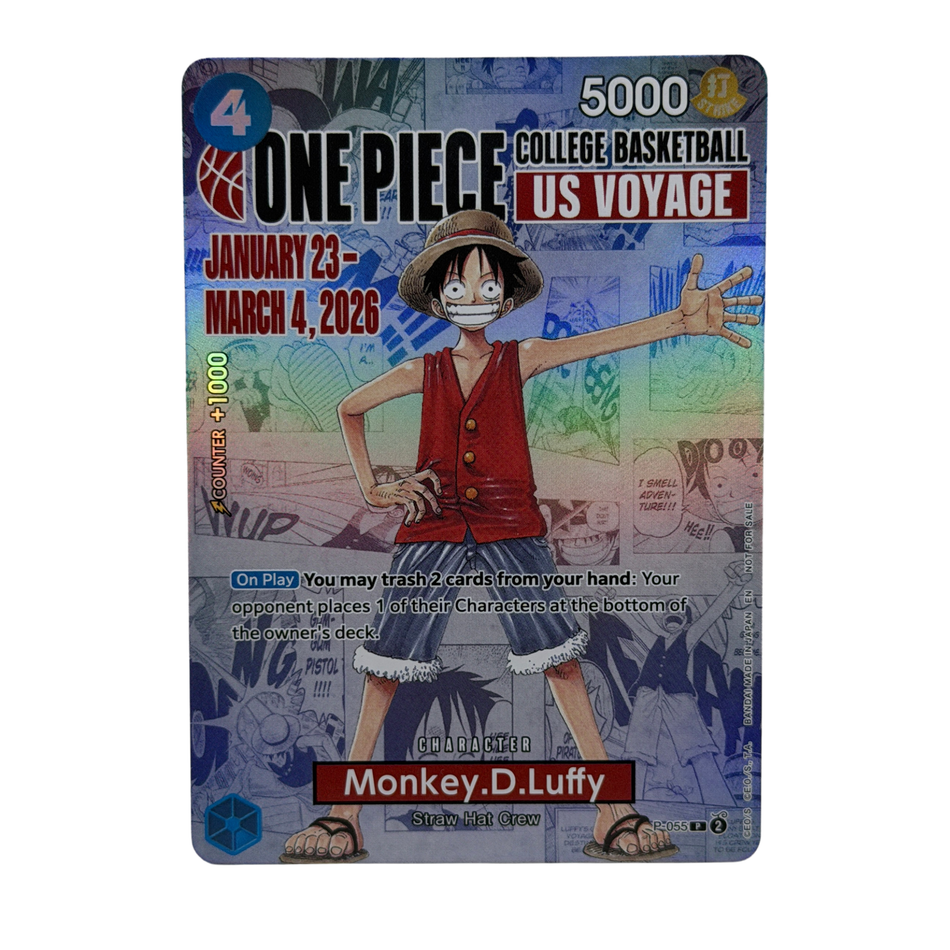 Bandai: One Piece College Basketball Monkey D. Luffy Promo