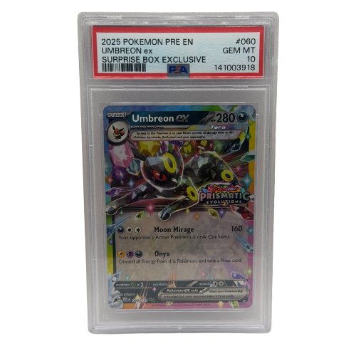 Pokemon TCG: 2025 Umbreon Ex Surprise Box Exclusive 060/131 PSA 10