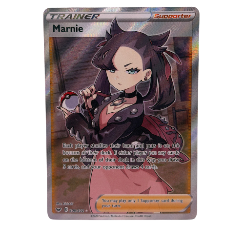 Pokémon TCG: Marnie Full Art Ultra Rare Trainer Holo 200/202 NM