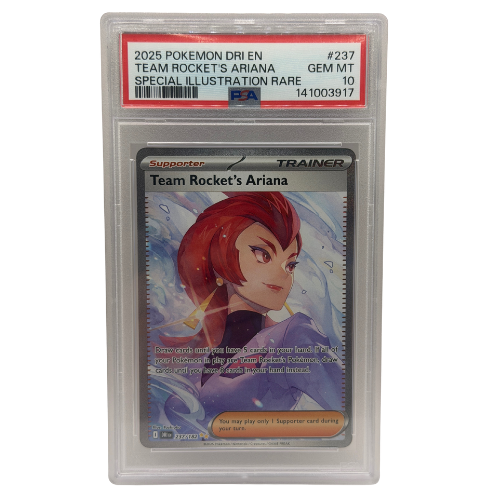 Pokémon TCG: DRI EN Team Rockets Ariana Special Illustration Rare PSA 10