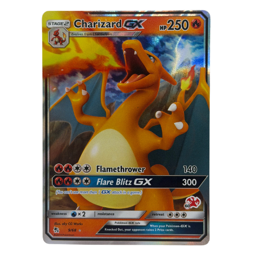 Pokémon TCG: Battle Academy Charizard GX 9/68 Full Art Holo Stamped NM