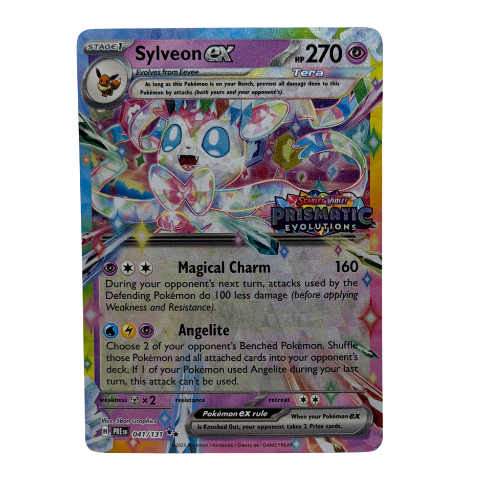 Pokemon TCG: Sylveon ex Prismatic Evolutions Stamp 041/131 NM
