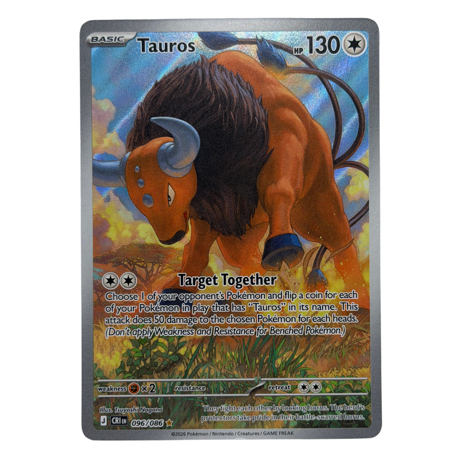 Pokemon TCG: Tauros 096/086 Chaos Rising Illustration Rare English NM